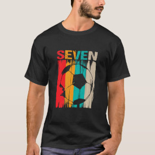 Kids 7 Year Old Soccer Birthday Seventh 7th Birthd T-Shirt