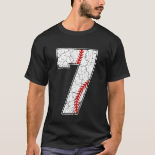 Kids   7 Years Old Baseball Players 7th Birthday B T-Shirt