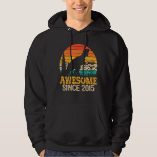 Kids 7th Birthday Boy Dinosaur 7 Year Old Trex Awe Hoodie