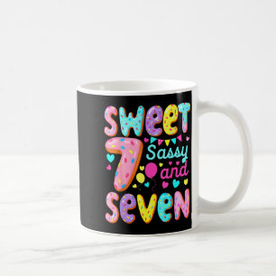 Kids 7th Birthday Sweet Sy And Seven Birthday Girl Coffee Mug