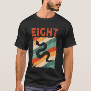 Kids 8 Year Old  8th Birthday Snake Reptile Boys G T-Shirt
