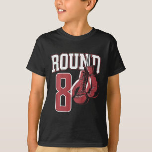 Kids 8 Year Old Boxer Bday Party 8th Birthday Boxi T-Shirt