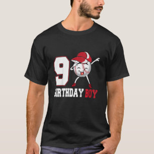 Kids 8 Year Old  Dabbing Baseball 8th Birthday Boy T-Shirt
