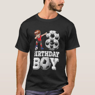 Kids 8 year old Dabbing boy Soccer Player 8th bir T-Shirt
