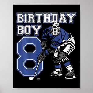 Kids 8 Year Old Ice Hockey Themed Birthday Party 8 Poster
