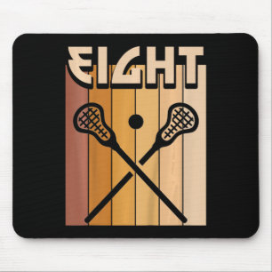 Kids 8 Year Old Lacrosse Birthday Boy Girl 8th Bir Mouse Pad