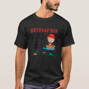 Kids 8 Year Old Little Fisherboy Fishing Children T-Shirt