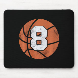 Kids 8 Years Old Birthday Kids Boys Girls Fun Bask Mouse Pad