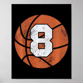 Kids 8 Years Old Birthday Kids Boys Girls Fun Bysk Poster