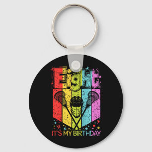Kids 8th Birthday Boy Girl Eight 8 Year Old Lacros Key Ring