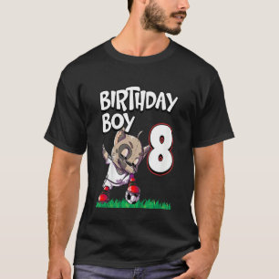 Kids 8th Birthday Boy Soccer T-Shirt