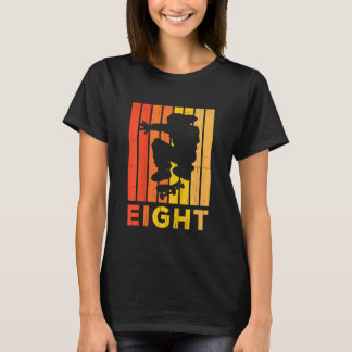 Kids 8th Birthday Skater Boy Girl 8 Year Old Skate T-Shirt