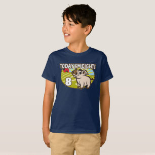 Kid's 8th Birthday Today I'm Eight! Cute Pig T-Shirt