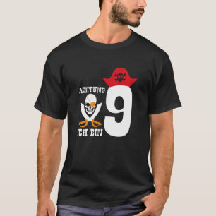Kids 9 Children Birthday Kids Pirate T-Shirt