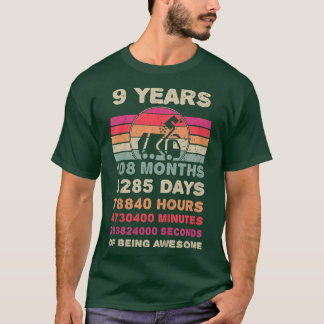 Kids 9 Year Old Garbage Truck Birthday 9th Birthda T-Shirt