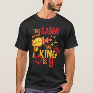Kids 9 Year Old Laser Tag Birthday Party 9th Gift T-Shirt