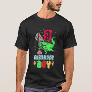 Kids 9 Year Old  Rawr I'm 9th Birthday Boy Dinosau T-Shirt