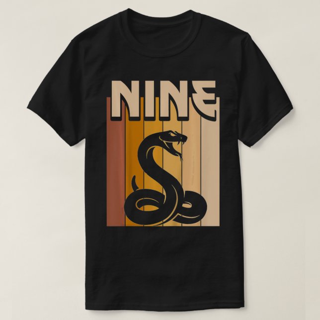 Kids 9 Year Old Snake Birthday Boy Girl 9th Birthd T-Shirt (Design Front)