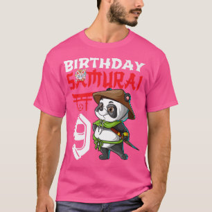 Kids 9 Years Old Kawaii Panda Japanese 9th Birthda T-Shirt