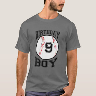 Kids 9Th Birthday 2012 Baseball Boys Nine 9 Ninth T-Shirt