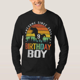 Kids 9th Birthday Boy Awesome Since 2013 9 Year Ol T-Shirt
