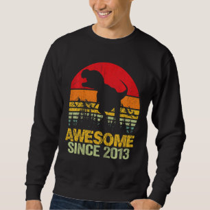 Kids 9th Birthday Boy Dinosaur Rex 9 Year Old Kids Sweatshirt