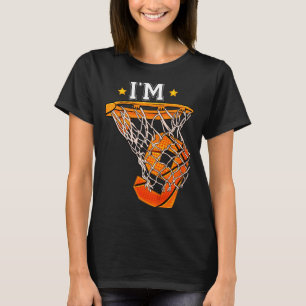 Kids 9th Birthday Bysketbyll Im 9 Boy Girl 6th Bi T-Shirt