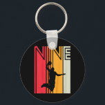 Kids 9th Birthday Bysketbyll Lover 9 Years Old Ret Key Ring<br><div class="desc">Kids 9th Birthday Bysketbyll Lover 9 Years Old Retro</div>