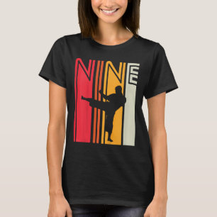 Kids 9th Birthday Gift Karate Retro Taekwondo Mart T-Shirt