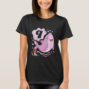 Kids 9th Birthday Girls Shark 9 years Old Ocean Sh T-Shirt