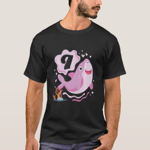 Kids 9th Birthday Girls Shark 9 years Old Ocean Sh T-Shirt