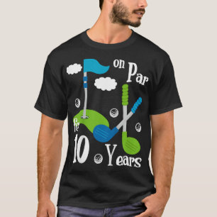 Kids 9th Birthday Golf 9 Year Old Birthday Gift Te T-Shirt
