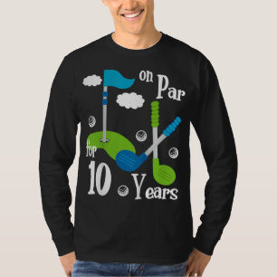 Kids 9th Birthday Golf 9 Year Old Birthday Gift Te T-Shirt