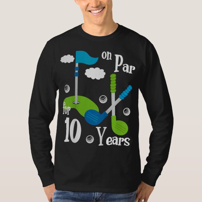 Kids 9th Birthday Golf 9 Year Old Birthday Gift Te T-Shirt (Front)