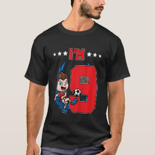 Kids 9th Birthday Soccer Boy Football Kids T-Shirt