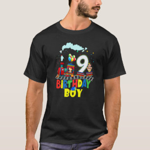 Kids 9th Birthday Train Boys Steam Locomotive I'm  T-Shirt