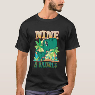 Kids 9th Brithday Nine Year Old Dinosaur Rex 9 Yea T-Shirt