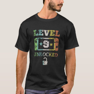Kids 9th Level Unlocked 9th Birthday 9 Year Old T-Shirt