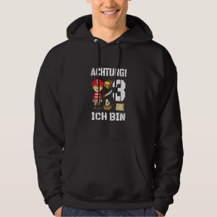 Kids Achtung! Ich Bin 3 U2013 Kinder Drei Jahre Hoodie