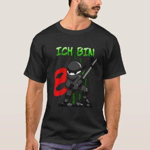 Kids Achtung Ich Bin 8 Ninja T-Shirt