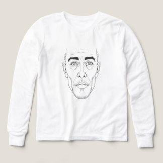 Kids' Aesthetic Line Art Face Minimalist Graphic