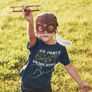 Kids Air Force BMT Graduation Bound Dark Back  T-Shirt