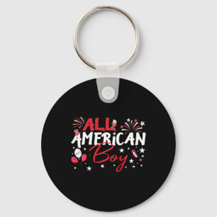 Kids All American Boy For Independence Day Boys Pa Key Ring