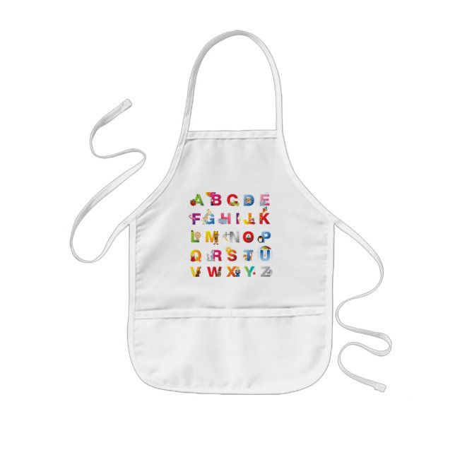 kids alphabet apron (Front)