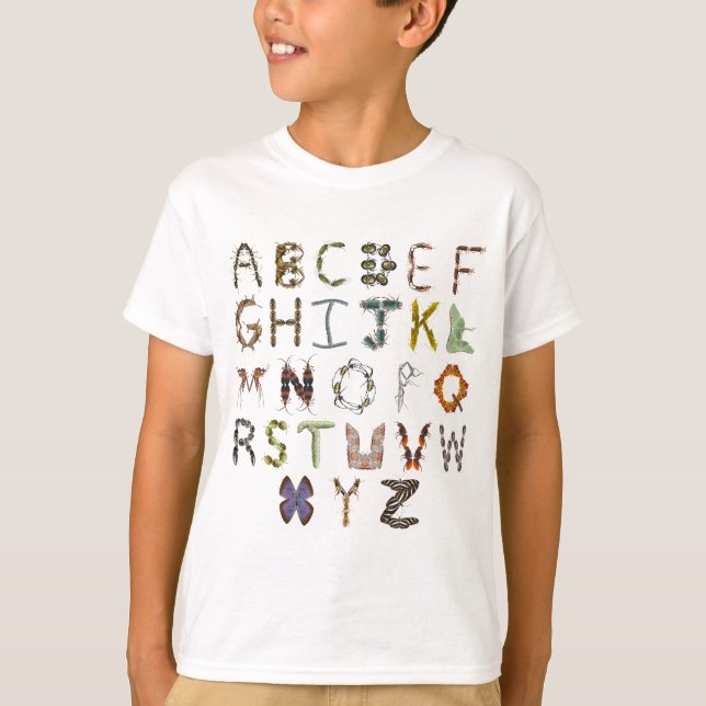 Kids Alphabet Bugs T-Shirt (Front)