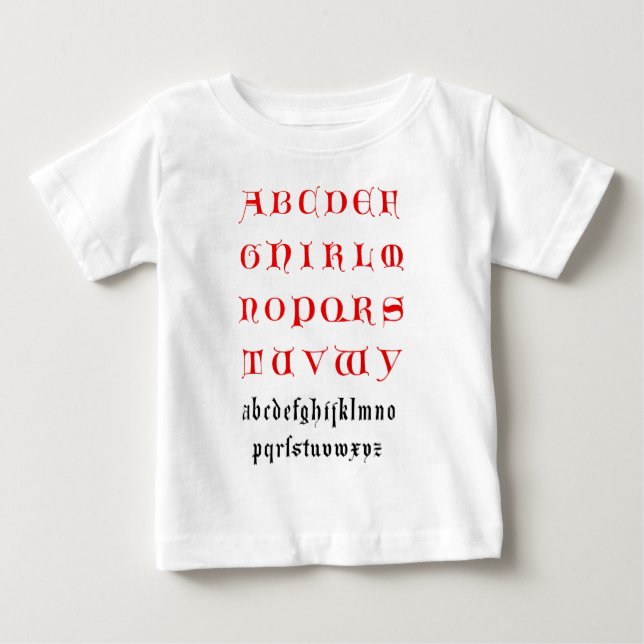 Kid's Alphabet Shirt (Front)