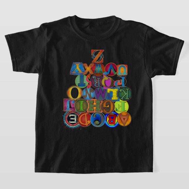 Kid's Alphabet T-Shirt (Laydown)