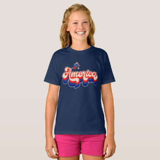 Kids “America” Graphic T-Shirt – Casual Patriotic