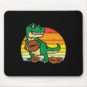 Kids American Footll Trex Retro Dinosaur Boys Kids Mouse Pad