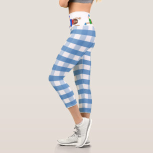 Kids And gingham Capri Leggings